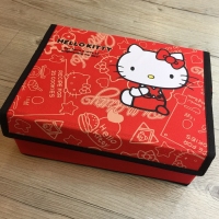 KITTY塗鴉小物收納盒-12格 18X25.5X10CM
