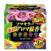 日本Fumakilla 驅蚊蚊香 線蚊香5色香味 3倍防蚊