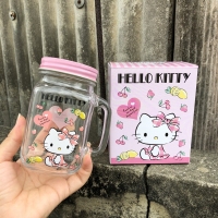 KITTY多功能罐型杯 500ML 草莓