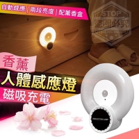 磁吸充電香薰人體感應燈