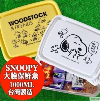 史奴比Snoopy 超可愛保鮮盒1000ml(1個）隨機