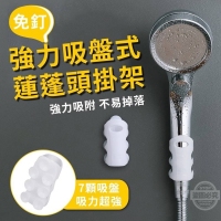 免釘強力吸盤式蓮蓬頭掛架(3入/組）