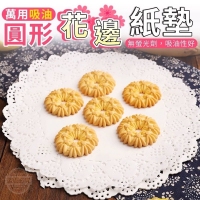 萬用吸油圓形花邊紙墊(250入一包