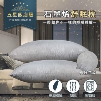 台灣精製 專櫃級舒柔緹花 可水洗 石墨烯舒眠枕 一顆