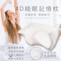 超涼感降溫 4D睡眠記憶枕