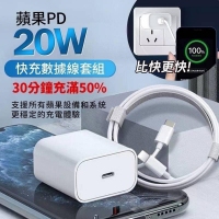 蘋果PD 20W快充數據線套組(盒裝)