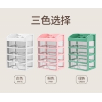 多功能透明抽屜收納盒/一組/綠(缺色隨機)