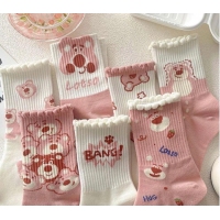 草莓熊中筒襪一組七雙入/一組