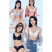 網路爆款小愛心無鋼圈內衣/白色/XL 240616