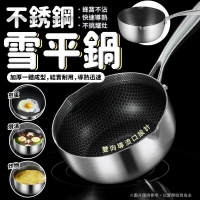 【預購限量】輕油少煙｜不銹鋼雪平鍋